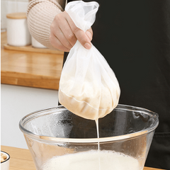 Reusable Nut Milk Bag Fine Strainer Cheesecloth Yogurt Filter Cold Brew Coffee