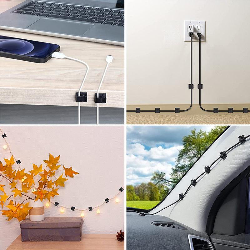 RV Desktop Cable Organizer Self-adhesive Wire Clip Punch