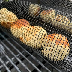 Portable Stainless Steel BBQ Grill Net for Camping and Picnics