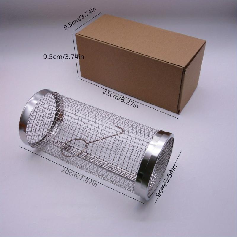 Portable Stainless Steel BBQ Grill Net for Camping and Picnics