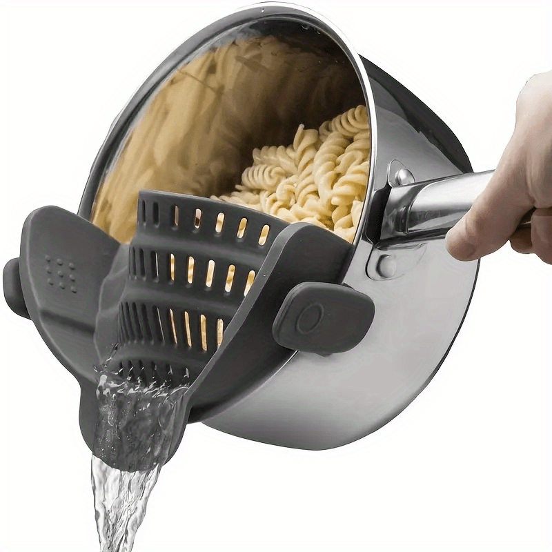 Adjustable Silicone Pot Strainer & Pasta Strainer Kitchen Gadget