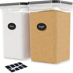 2pcs Large Food Storage Containers with Lids 5 2L BPA PP Material Plastic Airtig
