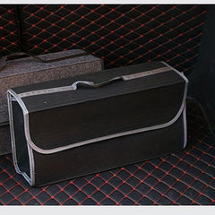Car Storage Box Foldable Trunk Organizer Felt Cloth Case