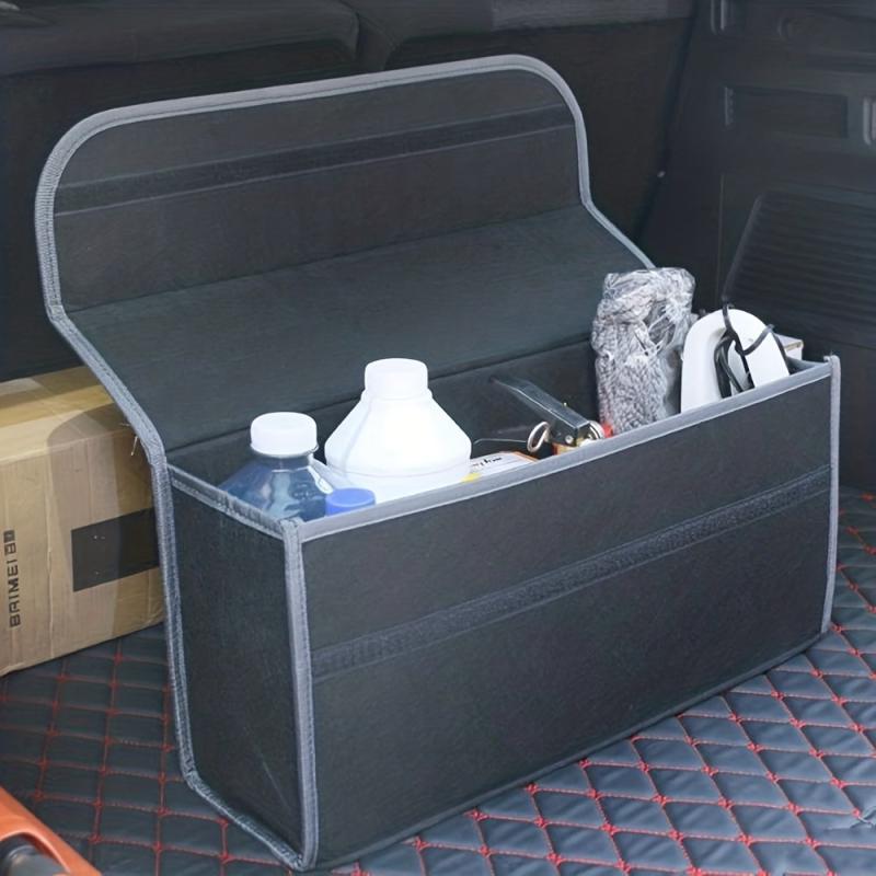 Car Storage Box Foldable Trunk Organizer Felt Cloth Case