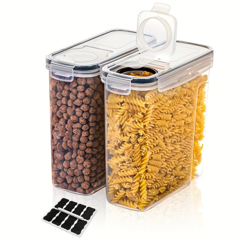 4pcs Cereal Storage Container Set BPA Plastic Airtight Food Storage Containers