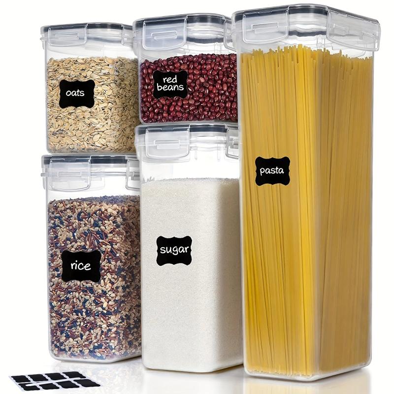 5-Piece Airtight Food Storage Containers Set with Lids BPA Plastic Canisters