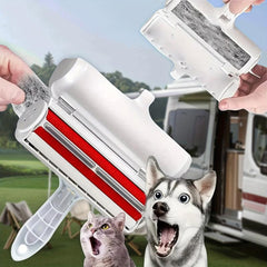Reusable Pet Hair Remover Lint Roller & Fur Removal Tool