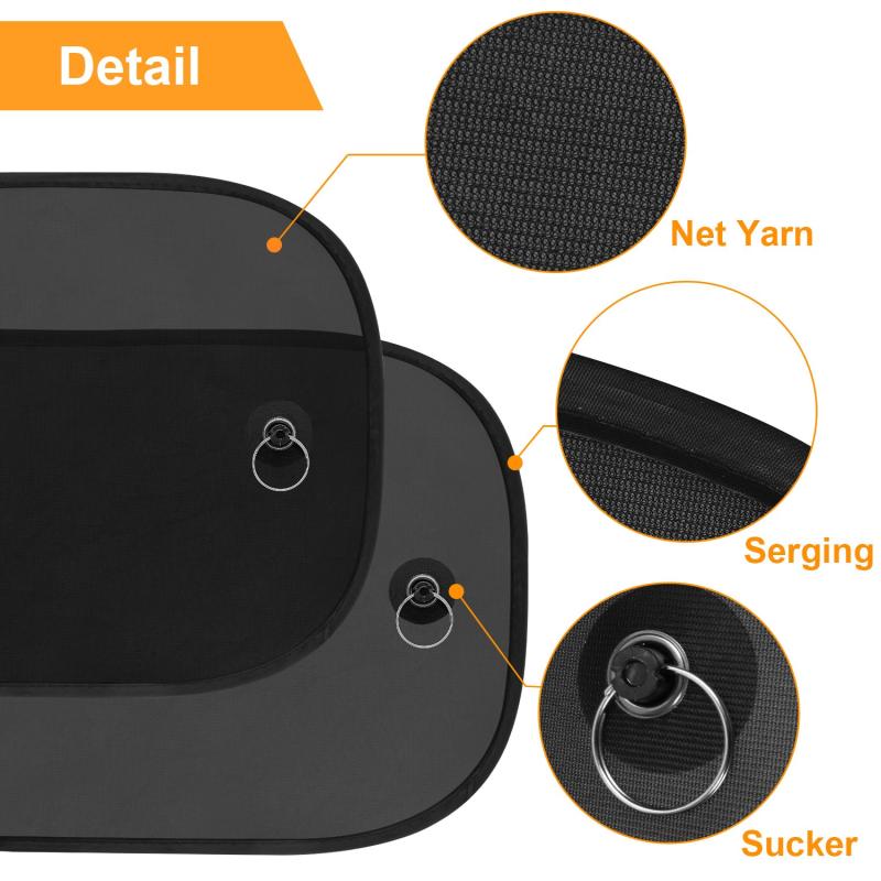 2PCS Car Sun Visor For Kids UV Protection Self-Adhesive Side Window