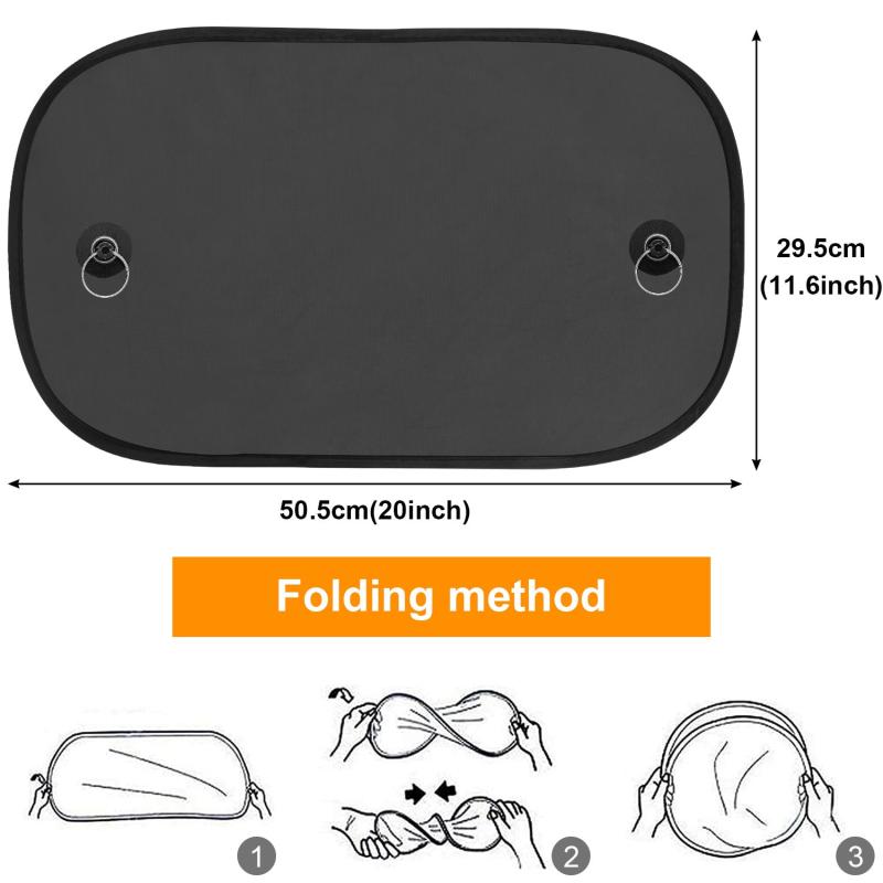 2PCS Car Sun Visor For Kids UV Protection Self-Adhesive Side Window