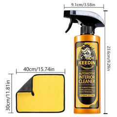 KEEDIN Car Interior Foam Cleaner Decontamination Cleaning Seat Leather Cleaner