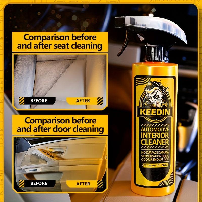 KEEDIN Car Interior Foam Cleaner Decontamination Cleaning Seat Leather Cleaner