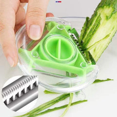 3 in 1 Kitchen Vegetable Fruit Peeler Slicer Stainless Steel Scraper