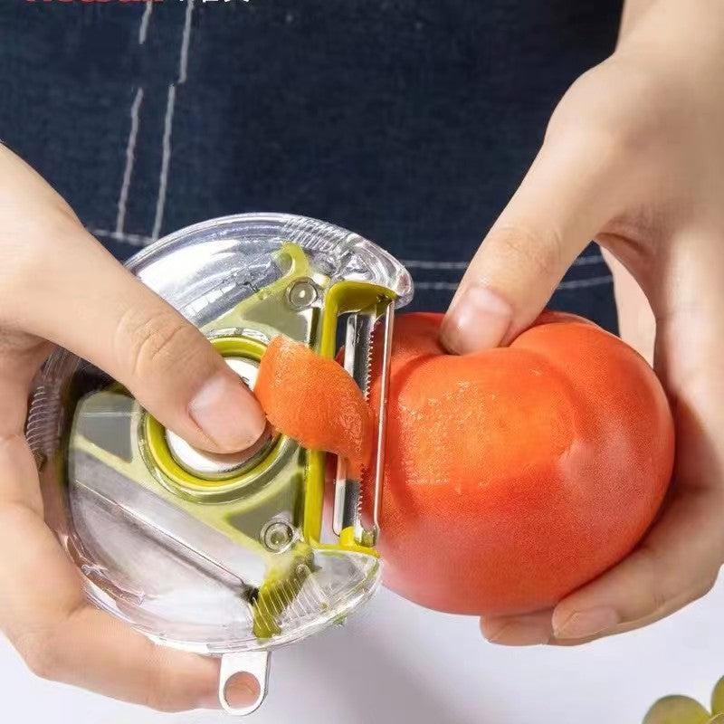 3 in 1 Kitchen Vegetable Fruit Peeler Slicer Stainless Steel Scraper