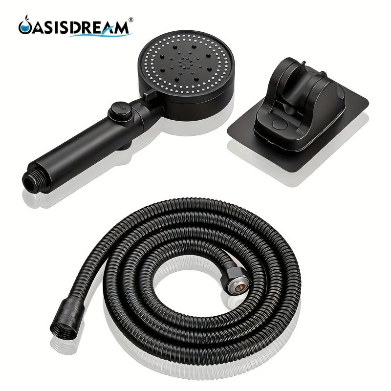 Adjustable High Pressure Shower Head 5 Mode Spa-Like Shower Wall Bracket Hose