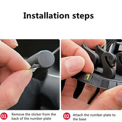 Anti Slip Car Pad - Secure Phone, Hide Plate
