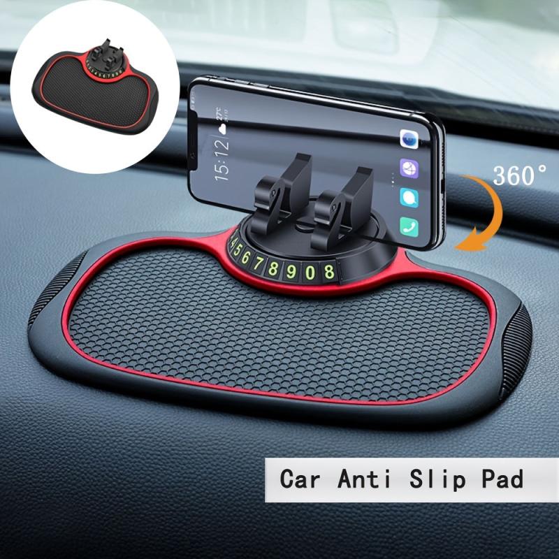 Anti Slip Car Pad - Secure Phone, Hide Plate