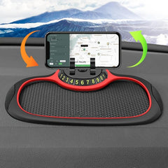 Anti Slip Car Pad - Secure Phone, Hide Plate
