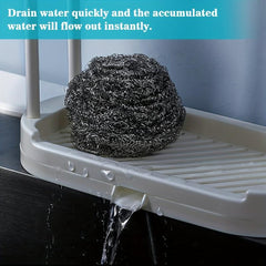 Sponge Holder Dishcloth Hanger Sink Rack Organizer Stand No Rags and Spo