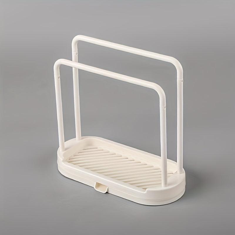 Sponge Holder Dishcloth Hanger Sink Rack Organizer Stand No Rags and Spo