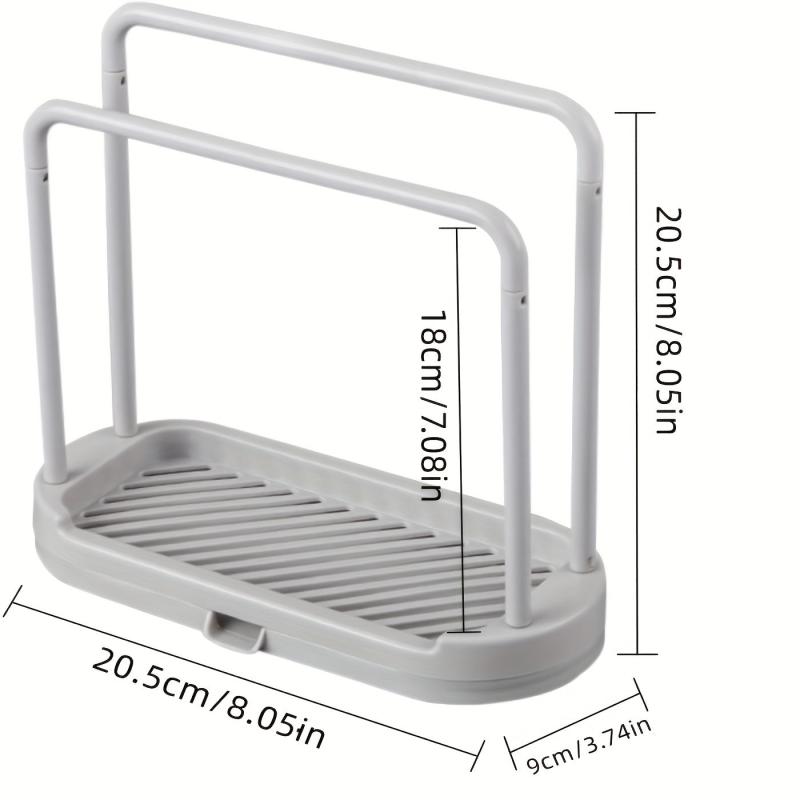 Sponge Holder Dishcloth Hanger Sink Rack Organizer Stand No Rags and Spo