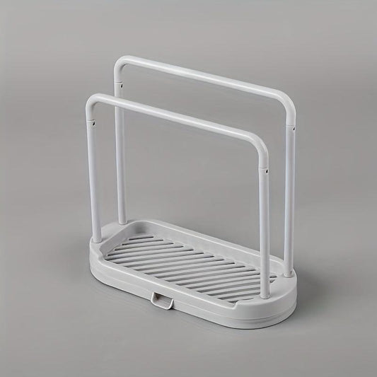 Sponge Holder Dishcloth Hanger Sink Rack Organizer Stand No Rags and Spo