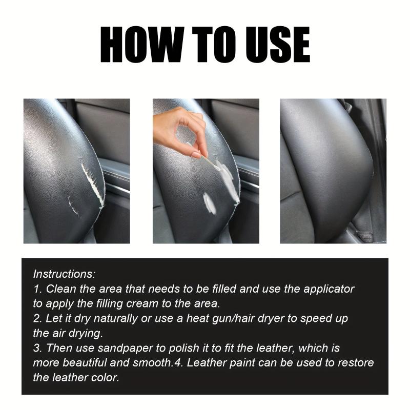 Faux Leather Filler Paste Car Seat Repair