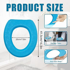 Soft Toilet Seat Cushion & Cover Pads - Pressure Relief - Washable