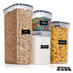 8pcs Airtight Food Storage Containers BPA Free Kitchen Canisters for Pasta Flour
