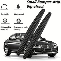 Car Front Rear Bumpers Anti Collision Strips Carbon Fiber