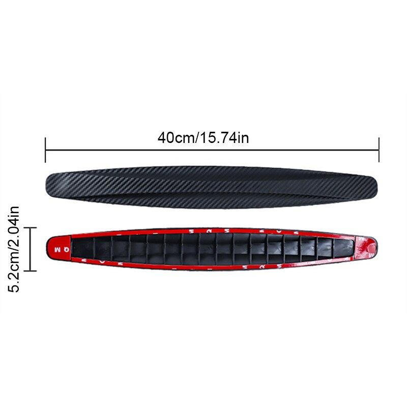 Car Front Rear Bumpers Anti Collision Strips Carbon Fiber