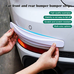 Car Front Rear Bumpers Anti Collision Strips Carbon Fiber