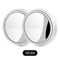 2pcs Round Mirror Blind Spot Mirrors Wide Angle Stick On Rearview Mirrors