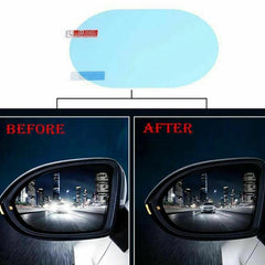 2pcs Car Anti Rain Clear Film Rear Lenses Protection 100x145mm Car Sticker