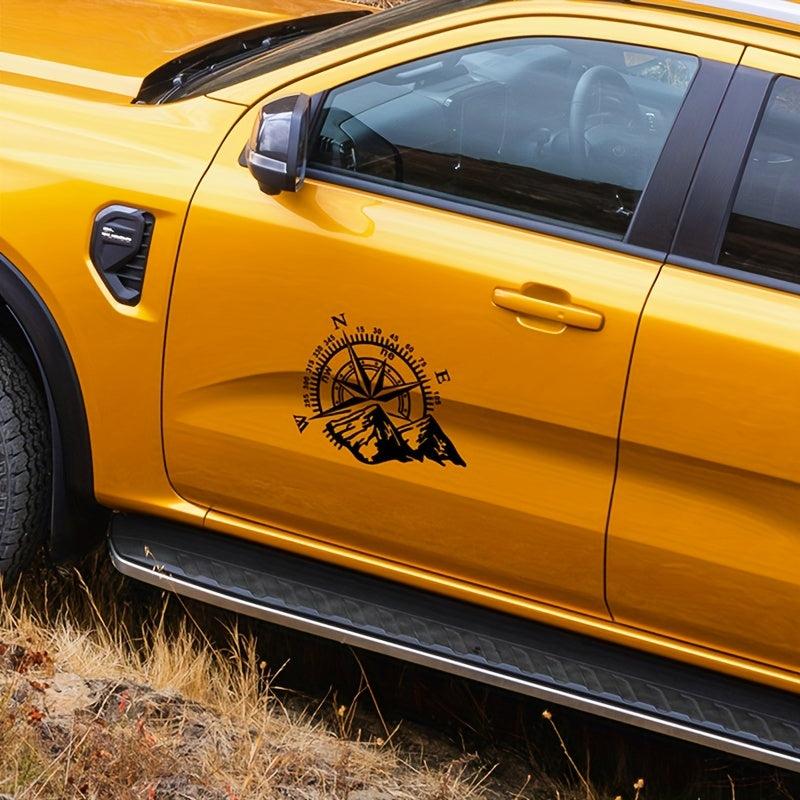 Compass Car Stickers Vinyl Water Proof Decals Off road