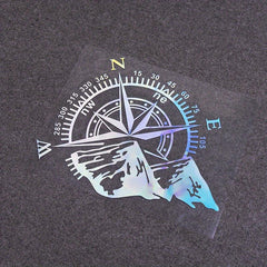 Compass Car Stickers Vinyl Water Proof Decals Off road