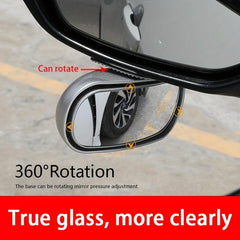 Enhance Your Drive with 360 Rotating Blind Spot Mirror