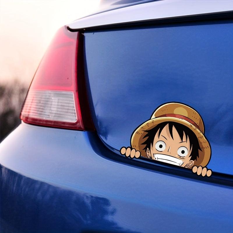 2pcs Cartoon Car Stickers Anime Laptop Window Decoration