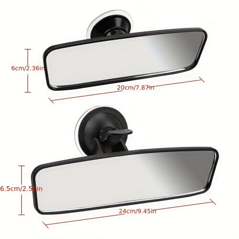 360 Rotation Suction Cup Interior Rear View Mirror