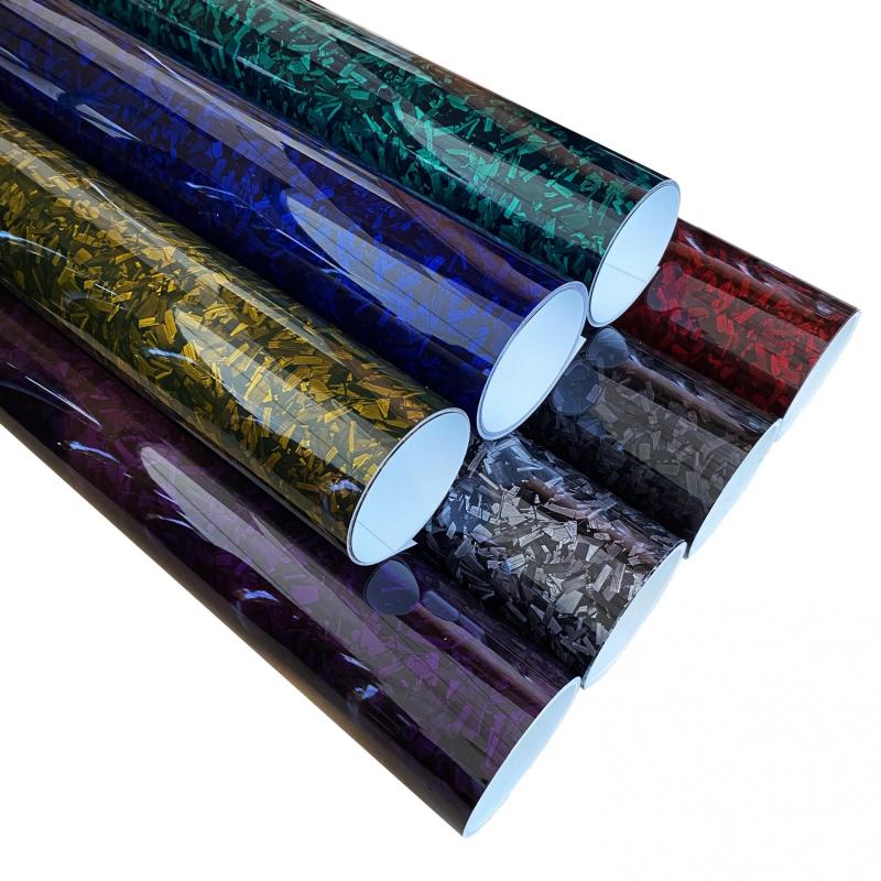 Carbon Vinyl Film Glossy PET Liner Self Adhesive Car Sticker Decal