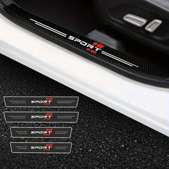 4pcs Car Threshold Strip Waterproof Protection Strip Door Welcome Pedal