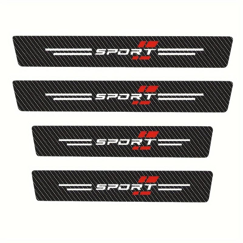 4pcs Car Threshold Strip Waterproof Protection Strip Door Welcome Pedal