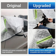Car Windshield Snow Cover 4 Layer Protection UV Frost Wiper Mirror Protector