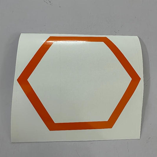 10pcs Reflective Car Body Stickers Hexagon Pattern Side Door Stickers