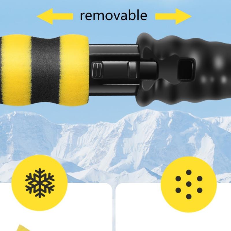 Car Windshield Ice Scraper & Snow Shovel Brush for Winter Defrosting