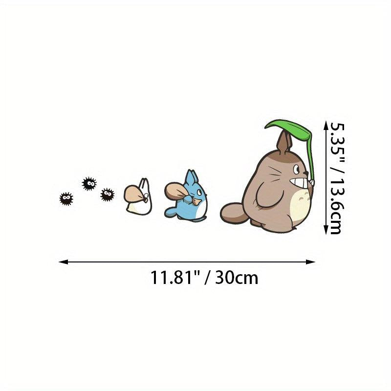 Personalized Anime Car Stickers Creative Funny Dinosaur Scratch Glass Decoration