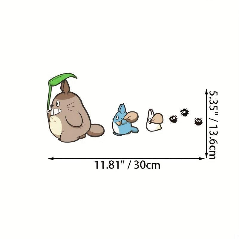 Personalized Anime Car Stickers Creative Funny Dinosaur Scratch Glass Decoration