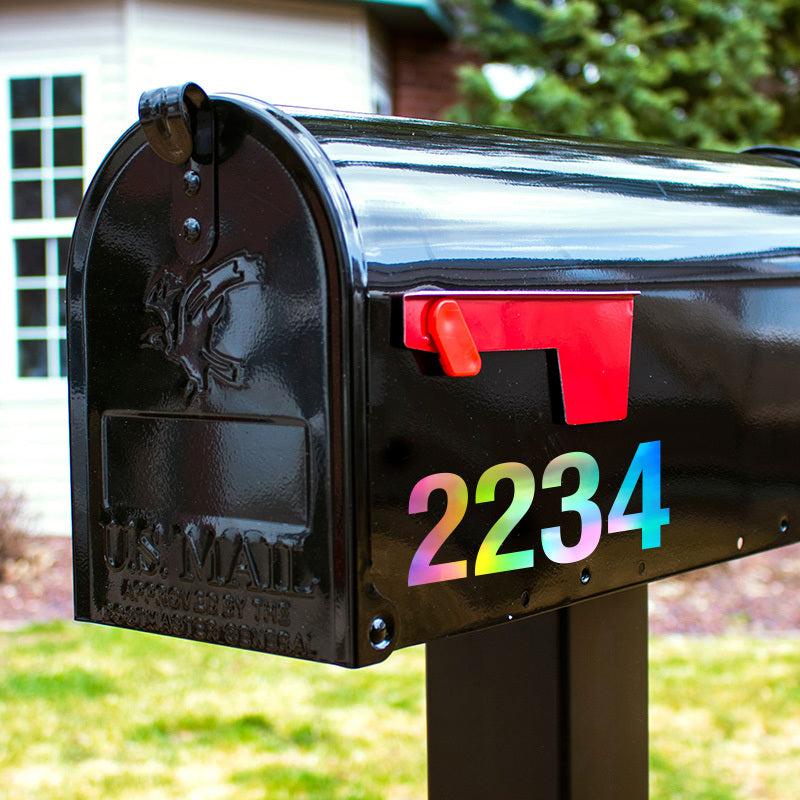 Reflective Number Vinyl Decal Stickers for Car, Zip Code-Mobile Pho
