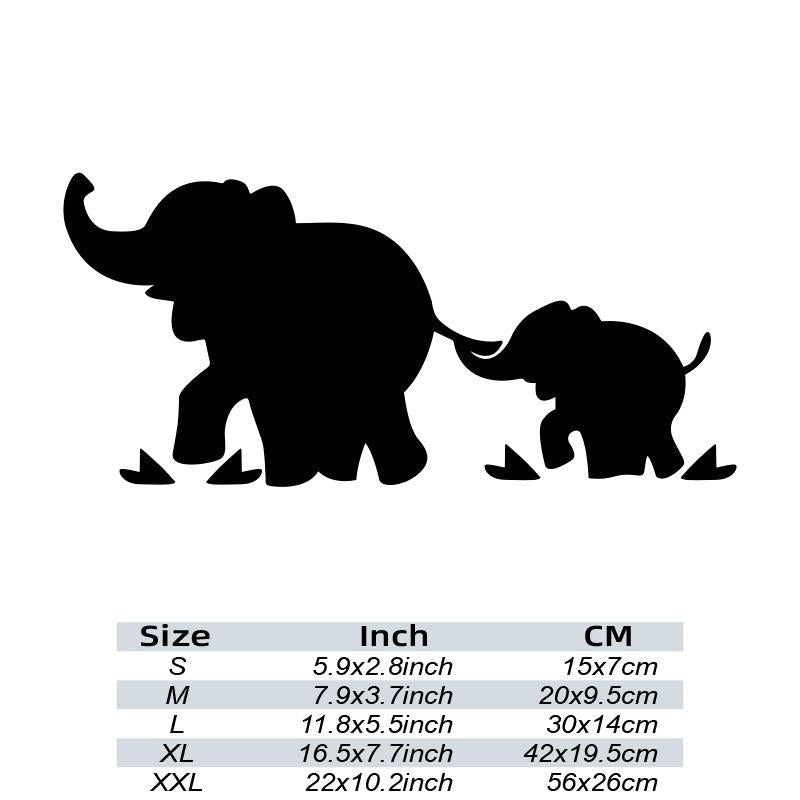 Reflective Elephant Family Car Stickers - Add Personality to Your Car