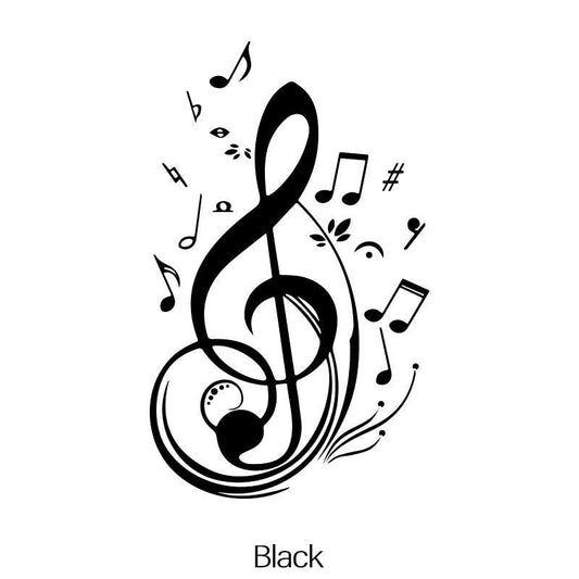 Music Notes Home Decor Sticker for Car SUV or Window