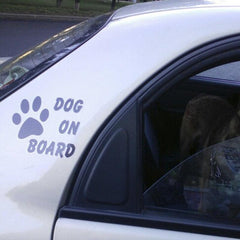 Reflective Pet Dog On Board Car Decal